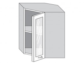 1.60.3у Шкаф настенный (h=720) угловой на 600мм со стекл. дверцей в Заводоуковске - zavodoukovsk.magazinmebel.ru | фото