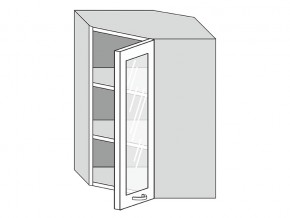 19.60.3у Шкаф настенный (h=913) угловой на 600мм со стекл. дверцей в Заводоуковске - zavodoukovsk.magazinmebel.ru | фото
