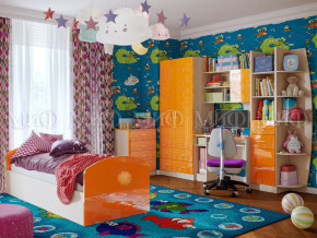 Детская комната Юниор-2 Оранжевый металлик в Заводоуковске - zavodoukovsk.magazinmebel.ru | фото - изображение 1