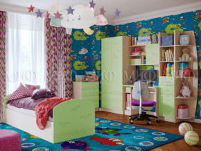 Детская комната Юниор-2 Салатовый в Заводоуковске - zavodoukovsk.magazinmebel.ru | фото