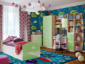 Детская комната Юниор-2 Салатовый металлик в Заводоуковске - zavodoukovsk.magazinmebel.ru | фото
