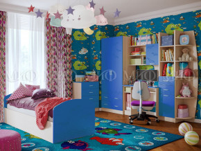 Детская комната Юниор-2 Синий в Заводоуковске - zavodoukovsk.magazinmebel.ru | фото