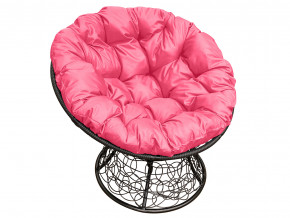 Кресло Папасан с ротангом розовая подушка в Заводоуковске - zavodoukovsk.magazinmebel.ru | фото - изображение 1
