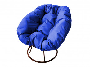 Кресло Пончик без ротанга синяя подушка в Заводоуковске - zavodoukovsk.magazinmebel.ru | фото - изображение 1