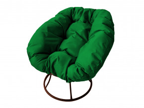 Кресло Пончик без ротанга зелёная подушка в Заводоуковске - zavodoukovsk.magazinmebel.ru | фото - изображение 1