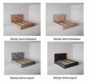 Кровать Геометрия 2.0 м с подъемным механизмом в Заводоуковске - zavodoukovsk.magazinmebel.ru | фото - изображение 2