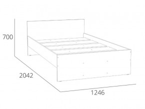 Кровать 1200 НМ 011.53-02 Симпл Белый Фасадный в Заводоуковске - zavodoukovsk.magazinmebel.ru | фото - изображение 4