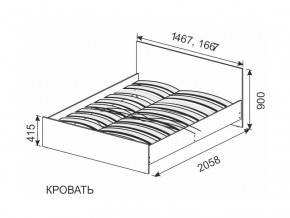 Кровать 1600х2000 ортопедическое основание в Заводоуковске - zavodoukovsk.magazinmebel.ru | фото