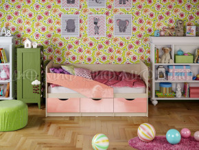 Кровать Бабочки 1600 Розовый металлик в Заводоуковске - zavodoukovsk.magazinmebel.ru | фото