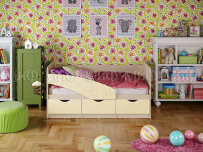 Кровать Бабочки 1600 Ваниль в Заводоуковске - zavodoukovsk.magazinmebel.ru | фото - изображение 1