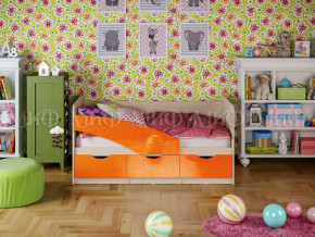 Кровать Бабочки 1800 Оранжевый металлик в Заводоуковске - zavodoukovsk.magazinmebel.ru | фото