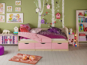 Кровать Дельфин 1600 Розовый металлик в Заводоуковске - zavodoukovsk.magazinmebel.ru | фото - изображение 1