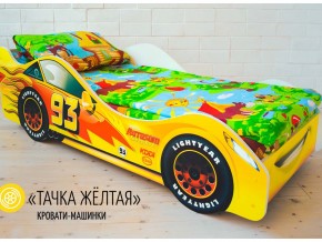 Кровать детская машина Тачка Желтая в Заводоуковске - zavodoukovsk.magazinmebel.ru | фото - изображение 1