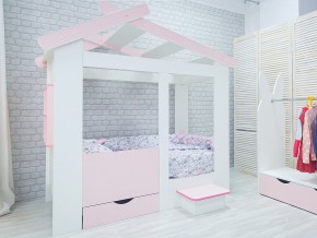Кровать детская Теремок без ящика розовая в Заводоуковске - zavodoukovsk.magazinmebel.ru | фото - изображение 2