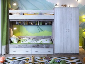 Кровать двухъярусная Юта 2 со шкафом в Заводоуковске - zavodoukovsk.magazinmebel.ru | фото