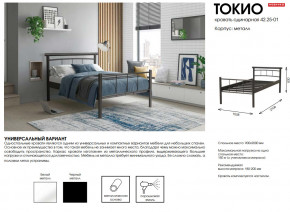 Кровать одинарная 42.25-01 Токио в Заводоуковске - zavodoukovsk.magazinmebel.ru | фото - изображение 2