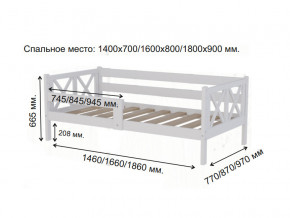 Кровать софа Аист-3 Классика белый 1400х700 мм в Заводоуковске - zavodoukovsk.magazinmebel.ru | фото - изображение 2