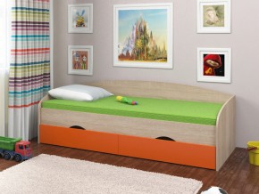 Кровать Соня 2 сонома-оранжевый в Заводоуковске - zavodoukovsk.magazinmebel.ru | фото - изображение 1