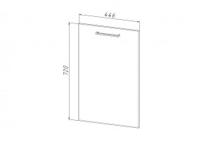 П 45 Комплект для посудомоечной машины 450 мм (цоколь + фасад) ЛДСП в Заводоуковске - zavodoukovsk.magazinmebel.ru | фото